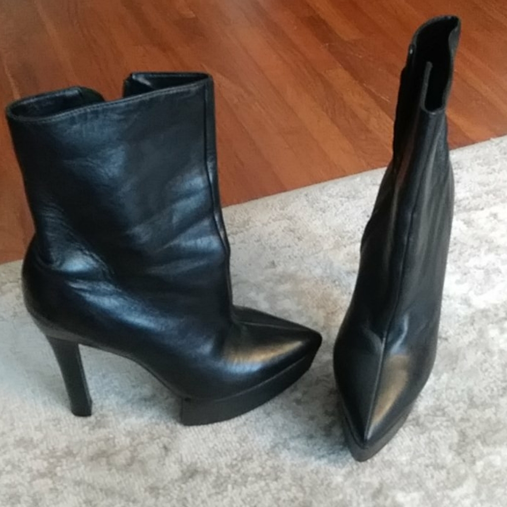Theyskens Theory Ayla platform pointed toe boots